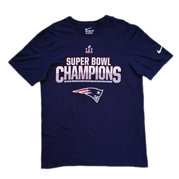 Nike New England Patriots Super Bowl LI Champions T-Shirt Men’s M NFL Football - Picture 1 of 7